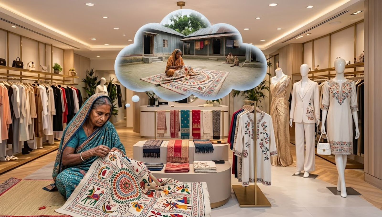 The Fabric of Inequality: Dhaka’s Glittering Boutiques and the Invisible Artisans of Rural Bangladesh