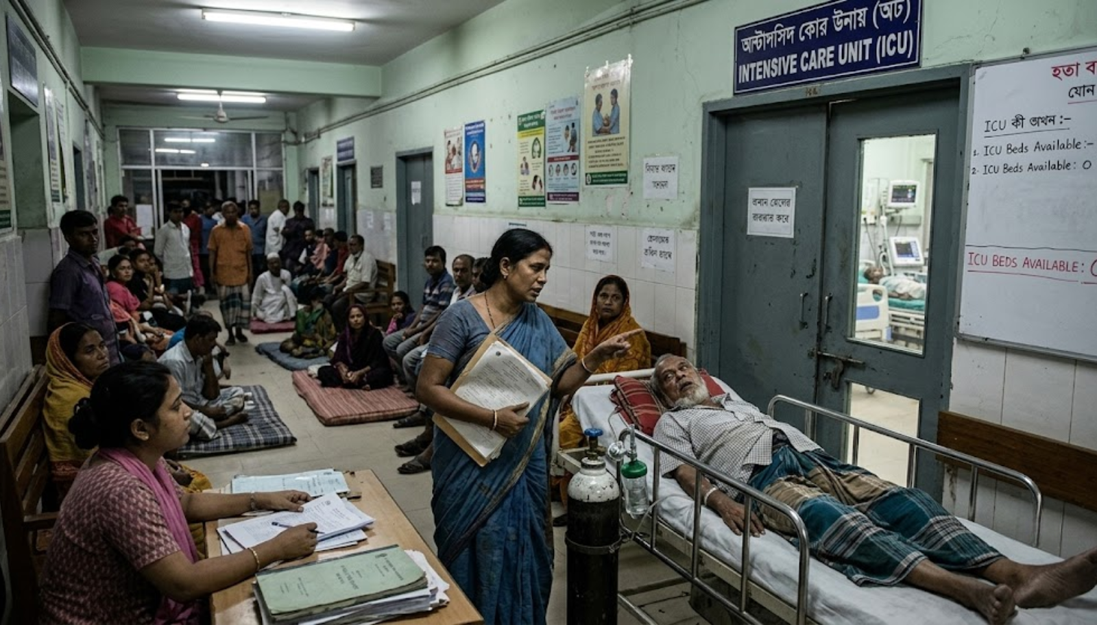 In Search for an ICU Bed: One Bed and Countless Silent Sighs