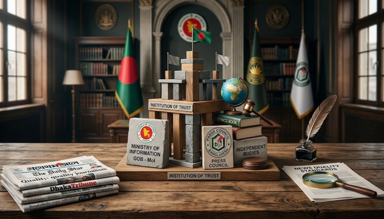 Building Institutions of Trust: The Role of the Ministry of Information, the Press Council, and Independent Bodies in Strengthening News Quality in Bangladesh