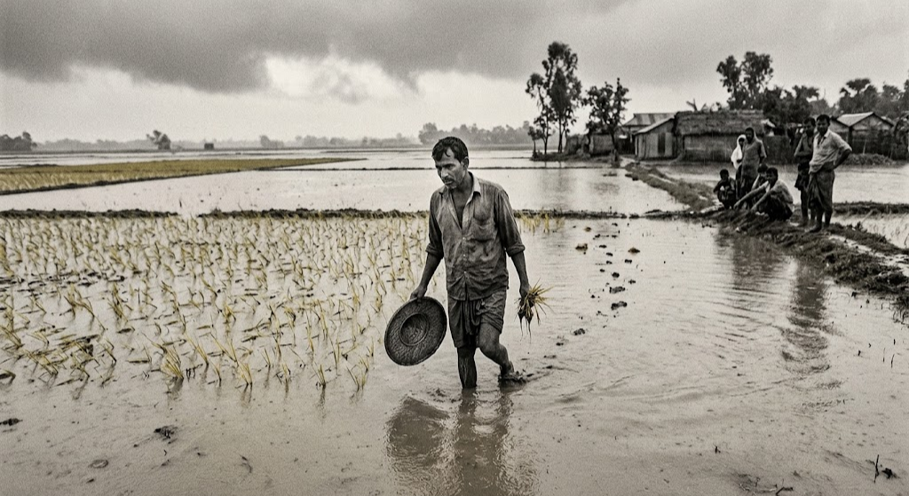 Waterlogged Fields, a Missed Planting Window: Pabna’s Monsoon Warns of a Wider Vulnerability: A Season Disrupted, Field by Field