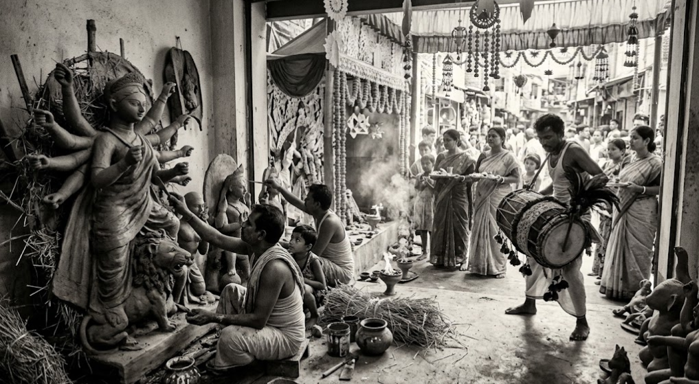 Clay, Light, and Dhak: Durga Puja as Bangladesh’s Living Canvas